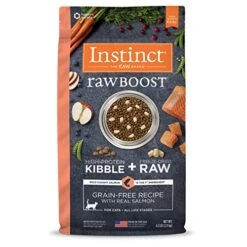 Instinct Raw Boost Grain Free Recipe With Real Salmon Natural Dry Cat Food By Nature's Variety, 4.5 Lb. Bag