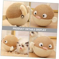 PATKAW Toys Sisal Rope Household Cat Scratcher Wear-Resistant Scratching Ball Cat Scratcher Ball Wear-Resistant Scratching Board Cat Treat Toy Dog Treat Dispenser Pet Cat Supplies 14 PATKAW Toys Sisal Rope Household Cat Scratcher Wear-Resistant Scratching Ball Cat Scratcher Ball Wear-Resistant Scratching Board Cat Treat Toy Dog Treat Dispenser Pet Cat Supplies -Pet Products Shop 51hsQtSDLLL