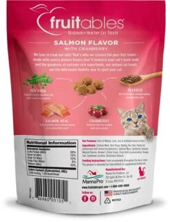 Fruitables Cat Treats – Crunchy Treats For Cats – Healthy Low Calorie Treats Packed With Protein – Free Of Wheat, Corn And Soy – Made With Real Salmon With Cranberry – 30 Ounces -Pet Products Shop 51iAyczbf3L