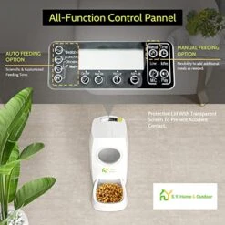 S.Y. 6L Automatic Cat Feeder Timed Smart Pet Feeder For Dogs And Cats Food Dispenser With Portion Control, Voice Recorder -Pet Products Shop 51il9ElQkcL