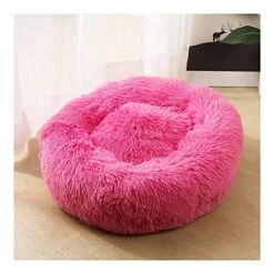 YangYan Soft Long Plush Cat Bed Round Plush Cat Bed House Round Pet Dog Bed For Small Dogs Cats Nest Winter Warm Sleeping Bed Puppy Mat (Color : A, Size : 40cm) -Pet Products Shop 51ivMChDbLL