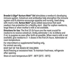 Revival Animal Health Breeder's Edge Nurture Mate - Colostrum Supplement For Puppies & Kittens, Dogs, Cats - 30 Ml Paste