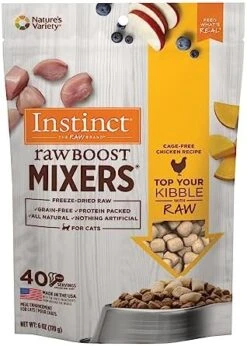 Instinct Raw Boost Mixers Freeze Dried Raw Cat Food Topper, Grain Free Cat Food Topper 6 Ounce (Pack Of 1) -Pet Products Shop 51jFmpK4WnL. AC