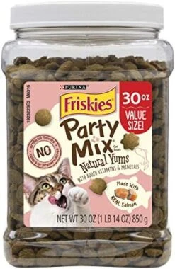 Purina Friskies Made In USA Facilities Cat Treats, Party Mix Original Crunch - 30 Oz. Pouch -Pet Products Shop 51jMsCZ3bPL. AC