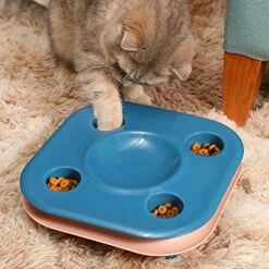 POPETPOP Spill Proof Dog Bowl Spill Proof Dog Bowl Catnip Toy Cat Food Bowl Track Toy With Exercise Kitten Toy Funny Cat Teaser Toy Spill Proof Dog Bowl Catnip Toy Catnip Toy -Pet Products Shop 51jR6c8RvtS