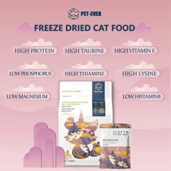 PET-EVER Freeze Dried Cat And Dog Treats Single Ingredient Human Grade Freeze Dried Raw Pork Heart-Rich Taurine Vb Cu,Maintain The Heart,Hair&Skin Care+Cat Food Tasting Pack -Pet Products Shop 51jW4zuibjL