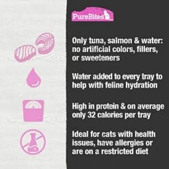 PureBites Wet Mixers | Tuna & Salmon | Only 3 Ingredients | 12-Pack (Packaging May Vary) -Pet Products Shop 51jouad4d5L