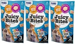 INABA Juicy Bites Grain-Free, Soft, Moist, Chewy Cat Treats With Vitamin E And Green Tea Extract, 0.4 Ounces Per Pouch, 15 Pouches (3 Per Pouch), 5 Flavor Variety Pack -Pet Products Shop 51knWPqwN7L. AC