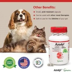 Vetoquinol Azodyl For Dogs And Cats, Helps Support Normal Kidney Function And Health For Dogs And Cats, Supports The Function And Health Of Kidneys In Dogs And Cats, 90 Ct -Pet Products Shop 51lrc11NLIL