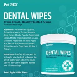 Pet MD Proden PlaqueOff & Dental Wipes For Dogs -Pet Products Shop 51maZyaV8VL