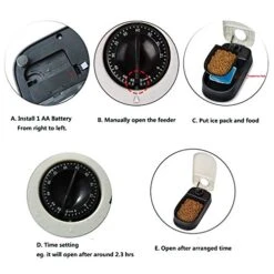 PAWISE Automatic Pet Feeder, Auto Dog Dry Food Dispenser With Timer For Cats And Dogs (1 Meal) -Pet Products Shop 51molrkTQTL