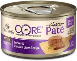 Wellness CORE Grain-Free Wet Cat Food, Natural Canned Food For Cats, Made With Real Meat (Chicken, Turkey & Chicken Liver Pate, 3 Oz Cans, Pack Of 12) -Pet Products Shop 51nFTrOHDsL. AC