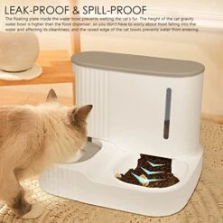 Gravity Pet Feeder And Water Dispenser Set, Automatic Cat Food Dispenser, Automatic Pet Feeder And Water Dispenser 2 In 1Suitable For Tracing Dogs And Pets -Pet Products Shop 51nGqUrsWEL