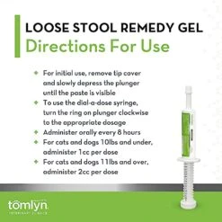 TOMLYN Firm Fast Loose Stool Remedy Gel, Helps Relieve Occasional Diarrhea In Cats And Dogs, 15cc -Pet Products Shop 51nO0cZKJQL
