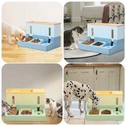 VCZONE Automatic Cat Dog Feeder And Water Dispenser, Large Capacity 3.8L Food 1L Water, Automatic Feeder For Small Medium Cat Dog -Pet Products Shop 51nuuY0NxpL
