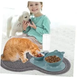 Cat Litter Cat Litter 2 Pcs Washable Water Dog Claw Type Puppy Cat Dish Paws Grinding Animal Mat Cats Anti- Feeding Bowl Non- X Pet Light Skid Cleaning Dogs Anti Pad Food Toy -Pet Products Shop 51oUvSToWiL