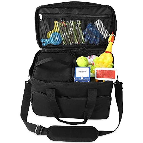 Kundu Cat & Dog Travel Bag - Includes 2 Food Carriers, 2 Bowls & Place Mat - Airline Approved - Black,6 Piece Set,KDU-011 9 Kundu Cat & Dog Travel Bag - Includes 2 Food Carriers, 2 Bowls & Place Mat - Airline Approved - Black,6 Piece Set,KDU-011 - Image 7