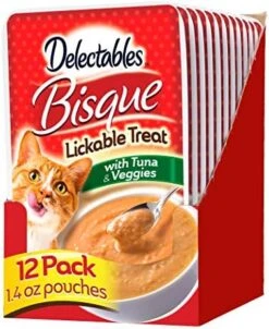Hartz Delectables Bisque Tuna & Salmon Lickable Wet Cat Treats, 12 Count -Pet Products Shop 51opTtlQopL. AC