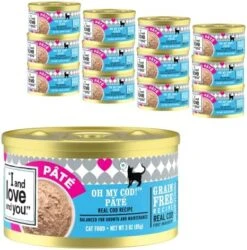 I AND LOVE AND YOU Naked Essentials Canned Wet Cat Food - Variety Pack: Beef Recipe, Salmon+Chicken Recipe, Turkey Recipe, 3-Ounce, Pack Of 12 Cans, Variety Pack Pate; Beef, Salmon, Turkey -Pet Products Shop 51pHCKykrHL. AC