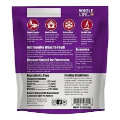 Whole Life Pet Just One Tuna - Cat Treat Or Topper - Human Grade, Freeze Dried, One Ingredient - Protein Rich, Grain Free, Made In The USA, 7.5 Ounce -Pet Products Shop 51plw4tM9qL