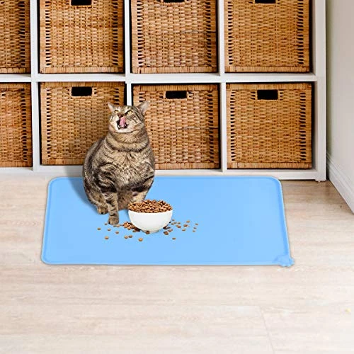 TEHAUX Cat Litter Box- 1Pc Food Feeding Mat Silicone Anti- Spill Placemat Anti- Slip Pad Car Mat For Pet 7 TEHAUX Cat Litter Box- 1Pc Food Feeding Mat Silicone Anti- Spill Placemat Anti- Slip Pad Car Mat For Pet - Image 5