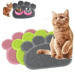 Washable Rug 3pcs Soft Dish Rug Pet Puppy Place Mats Shape Litter PVC Pad, For Dog Feeding *cm Cm Kitten Water * Bowl Grey Scatter Control Food Placemat Cat Mat Mat- Non- Paw Washable Rugs 10 Washable Rug 3pcs Soft Dish Rug Pet Puppy Place Mats Shape Litter PVC Pad, For Dog Feeding *cm Cm Kitten Water * Bowl Grey Scatter Control Food Placemat Cat Mat Mat- Non- Paw Washable Rugs -Pet Products Shop 51qEoem4kdL