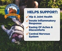 Grizzly Wild Alaskan Salmon Oil Dog Food Supplement Omega 3 Fatty Acids, 16 Oz 14 Grizzly Wild Alaskan Salmon Oil Dog Food Supplement Omega 3 Fatty Acids, 16 Oz -Pet Products Shop 51qxkfLDDqL