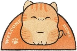 GENERIC Cat Litter Trapping Mat 23.6"x 15" For Cat Litter Box, Bathroom Mat, Bedroom Mat, Soft On Paws, Easy To Clean, Durable Cat Dog Bath Mat, Ripple Rug For Pet (Black Cat) -Pet Products Shop 51rXk9kQZmL. AC