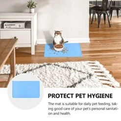 TEHAUX Cat Litter Box- 1Pc Food Feeding Mat Silicone Anti- Spill Placemat Anti- Slip Pad Car Mat For Pet 16 TEHAUX Cat Litter Box- 1Pc Food Feeding Mat Silicone Anti- Spill Placemat Anti- Slip Pad Car Mat For Pet -Pet Products Shop 51rbaIuRfqL