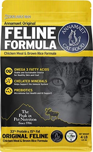 Annamaet Original Feline Formula Dry Cat Food, (Chicken & Brown Rice), 4-lb Bag 3 Annamaet Original Feline Formula Dry Cat Food, (Chicken & Brown Rice), 4-lb Bag