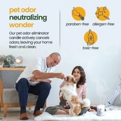 Gerrard Larriett - Deodorizing Soy Candles For Pets, Scented Candles For Removing Pet/Household Odors, Lasts Up To 40 Hours, White Candles For Home Scented With De-Stress Lavender & Chamomile Fragrance, 10 Oz 18 Gerrard Larriett - Deodorizing Soy Candles For Pets, Scented Candles For Removing Pet/Household Odors, Lasts Up To 40 Hours, White Candles For Home Scented With De-Stress Lavender & Chamomile Fragrance, 10 Oz -Pet Products Shop 51rqhmIo8iL