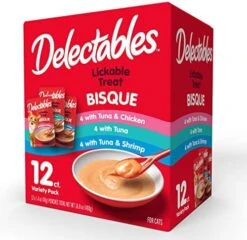 Hartz Delectables Bisque Tuna & Salmon Lickable Wet Cat Treats, 12 Count -Pet Products Shop 51sIKTLXuCL. AC