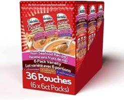 Delectables Bisque Non-Seafood Lickable Wet Cat Treats, Variety Pack, 12 Count (Pack Of 1) -Pet Products Shop 51spCg Ia3L. AC