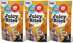 INABA Juicy Bites Grain-Free, Soft, Moist, Chewy Cat Treats With Vitamin E And Green Tea Extract, 0.4 Ounces Per Pouch, 15 Pouches (3 Per Pouch), 5 Flavor Variety Pack -Pet Products Shop 51t1FjpPxL. AC
