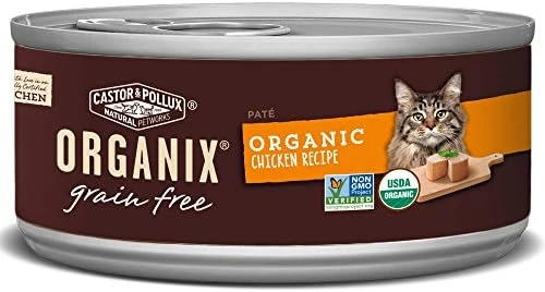 Castor & Pollux Organix Grain Free Organic Chicken & Chicken Liver Recipe All Life Stages Canned Cat Food (24) 3oz Cans 8 Castor & Pollux Organix Grain Free Organic Chicken & Chicken Liver Recipe All Life Stages Canned Cat Food (24) 3oz Cans - Image 6