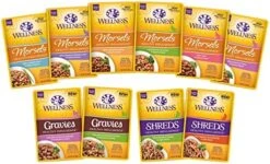 Wellness Healthy Indulgence Wet Cat Food Pouch Variety Pack, 10 Flavors, 3-Ounces Each (10 Pack) -Pet Products Shop 51uXjc09bGL. AC