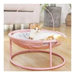YangYan Pet Hammock Cats Beds Indoor Cat House Mat For Warm Small Dogs Bed Kitten Lounger Cute Removable Sleeping Mats Products (Color : Mat Apricot)