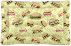 Food Hamburger Dog Bed Cat Bed Soft Comfortable Pet Bed Non-Slip Calming Kennel Pad For Small Medium Large Dogs Cats 2116478 -Pet Products Shop 51ugBkm8D7L. AC 1