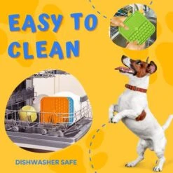 GENERIC Lick Mat For Dog And Cat, 2 Pack With Suction And Spatula, Anxiety And Boredom Relief, Great For Peanut Butter Blue, Orange 10 GENERIC Lick Mat For Dog And Cat, 2 Pack With Suction And Spatula, Anxiety And Boredom Relief, Great For Peanut Butter Blue, Orange -Pet Products Shop 51uxpv5ZHBL