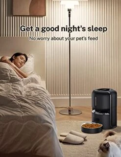 SHareconn Timed Automatic Cat Feeders - 4L Dry Food Dispenser For Cat & Dog, Up To 120 Portions 6 Meals Per Day Pet Feeder, With Desiccant Bag Feeding Bowl Dual Power & 10S Voice Recorder Dog Feeder -Pet Products Shop 51v6roti8cL