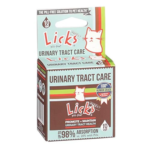 Licks Pill-Free Cat Urinary Tract Care - Cat UTI Care And Prevention Gel Packets - Urinary Tract Infection Supplement For Cats - Omega 3 Fish Oil And L-Lysine Supplement - Gel Packets - 10 Use 3 Licks Pill-Free Cat Urinary Tract Care - Cat UTI Care And Prevention Gel Packets - Urinary Tract Infection Supplement For Cats - Omega 3 Fish Oil And L-Lysine Supplement - Gel Packets - 10 Use