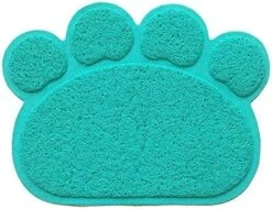 IHOO Pet Feeding Mat Cats Dog PVC Pads Non-Slip Puppy Kitten Dish Bowl Food Water Cat Litter Placemat Mat Paw Shape,1Pcs Red -Pet Products Shop 51vkFDwEgwL. AC