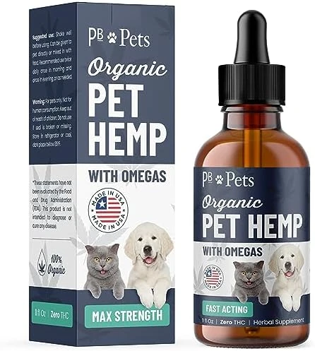 PB Pets Hemp Oil For Dogs And Cats - Organically Grown - Made In USA - Helps With Anxiety, Hip & Joint, Pain, Arthritis, And Stress - With Omega Complex (1-Pack) 8 PB Pets Hemp Oil For Dogs And Cats - Organically Grown - Made In USA - Helps With Anxiety, Hip & Joint, Pain, Arthritis, And Stress - With Omega Complex (1-Pack) - Image 6