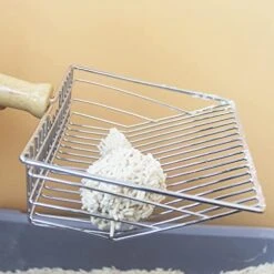 KUNWU Stainless Steel Food Grade 24" X 16" X 6" Extra Large Cat Litter Box With Golden Scoop Set -Pet Products Shop 51wUPOHVZoL