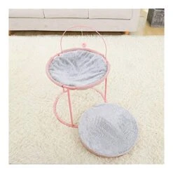 YangYan Pet Hammock Cats Beds Indoor Cat House Mat For Warm Small Dogs Bed Kitten Lounger Cute Removable Sleeping Mats Products (Color : Mat Apricot) -Pet Products Shop 51xyQcctknL