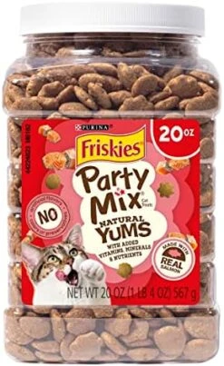 Purina Friskies Made In USA Facilities Cat Treats, Party Mix Original Crunch - 30 Oz. Pouch -Pet Products Shop 51y1bxxTOqL. AC