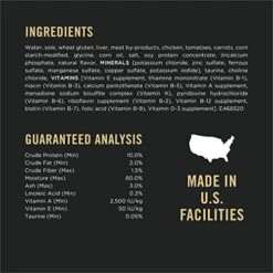 Purina Pro Plan Gravy, Pate, High Protein Wet Cat Food, COMPLETE ESSENTIALS Sole & Vegetable Entree In Sauce - (24) 3 Oz. Pull-Top Cans -Pet Products Shop 51yEwo5lKQL