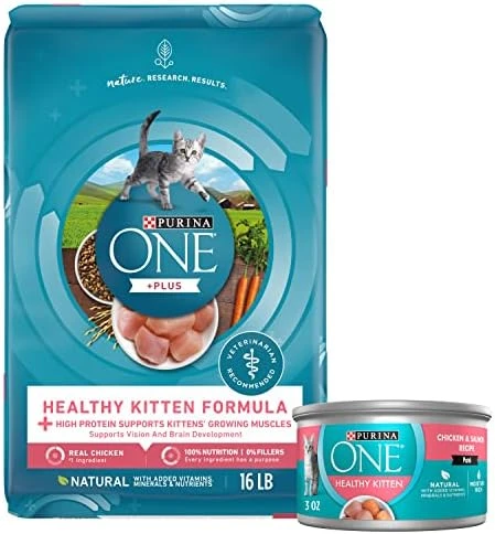 Purina ONE High Protein, Natural Dry Kitten Food, +Plus Healthy Kitten Formula - 16 Lb. Bag 10 Purina ONE High Protein, Natural Dry Kitten Food, +Plus Healthy Kitten Formula - 16 Lb. Bag - Image 8