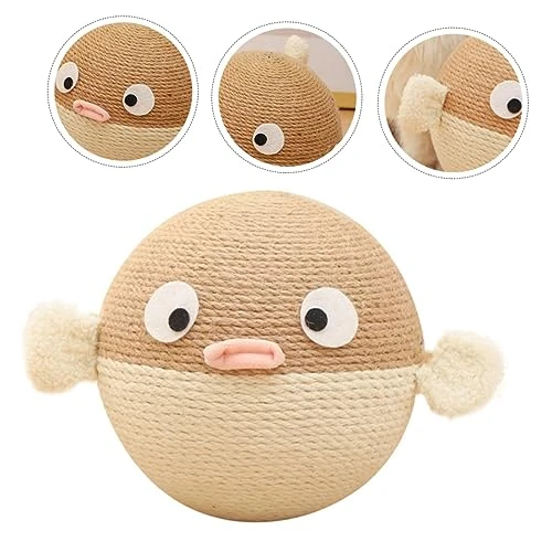 PATKAW Toys Sisal Rope Household Cat Scratcher Wear-Resistant Scratching Ball Cat Scratcher Ball Wear-Resistant Scratching Board Cat Treat Toy Dog Treat Dispenser Pet Cat Supplies 6 PATKAW Toys Sisal Rope Household Cat Scratcher Wear-Resistant Scratching Ball Cat Scratcher Ball Wear-Resistant Scratching Board Cat Treat Toy Dog Treat Dispenser Pet Cat Supplies - Image 4