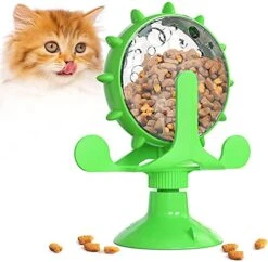 PEPDRO Rotatable Pet Bowl Raised Cat Food Toy Pet IQ Toys For Small Pet Slow Feeder Toy Windmill Interactive Toys Multifunctional Windmill Feeder Cat Toy With Suction Cup Cat Windmill Slow Feeder Toys -Pet Products Shop 51yyHoXgtNS